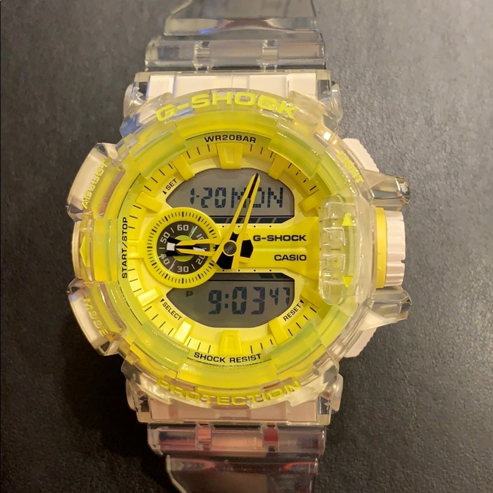Casio g-shock skeleton limited edition yellow